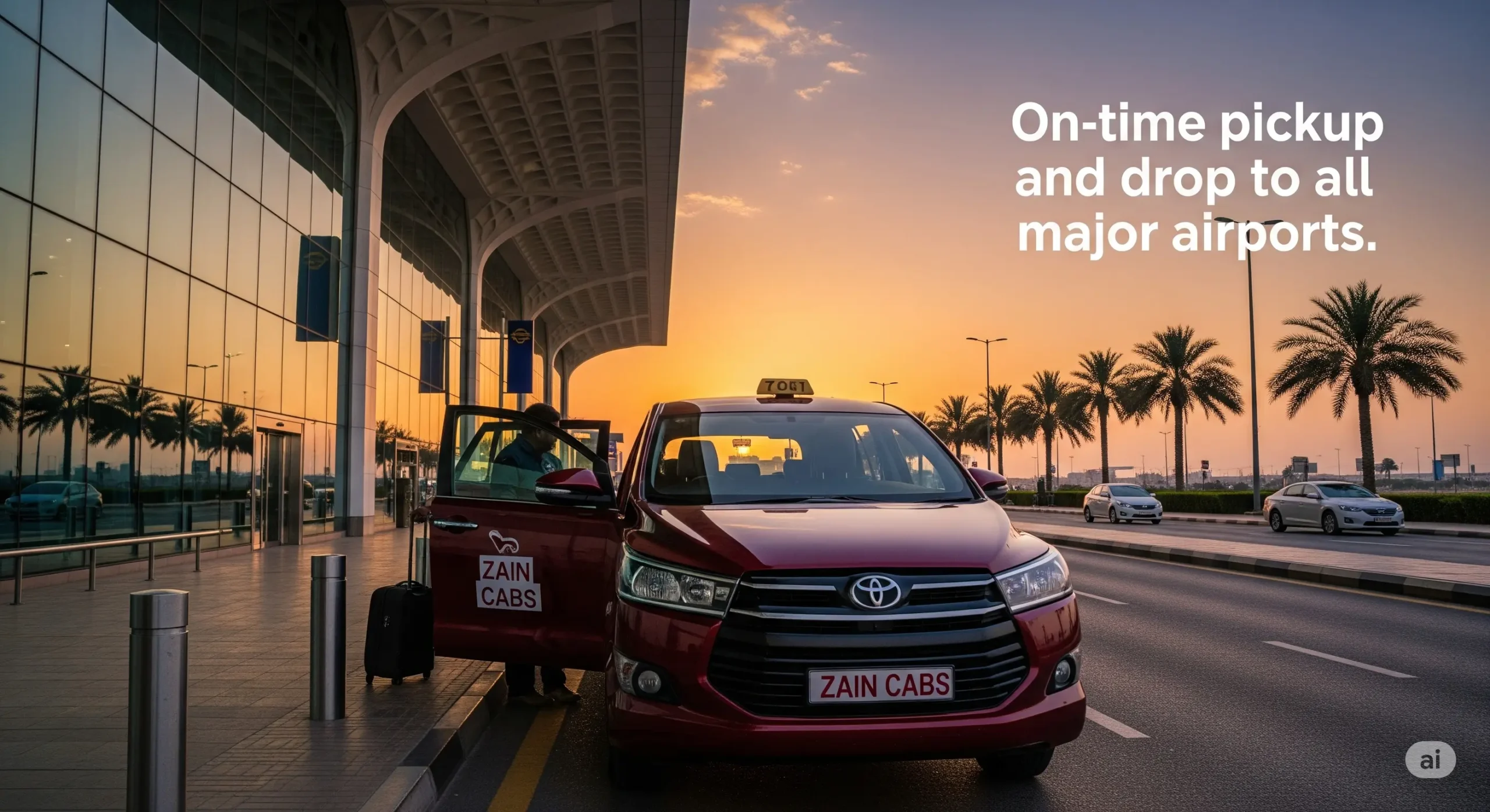 Zain Cabs Our Services Airport Transfer
