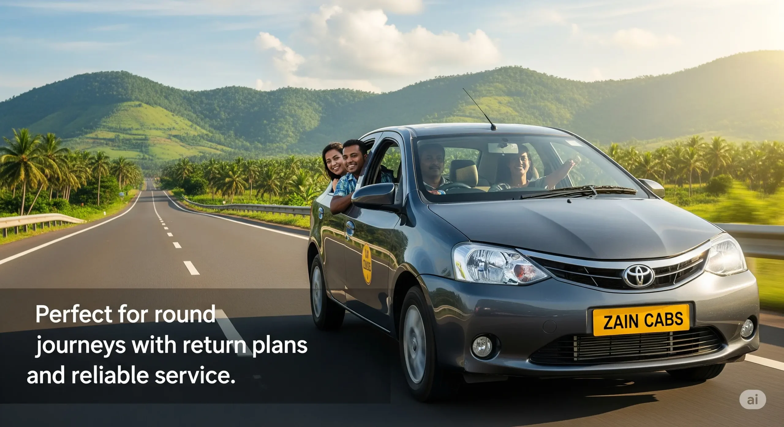 Zain Cabs Our Services Round Trip