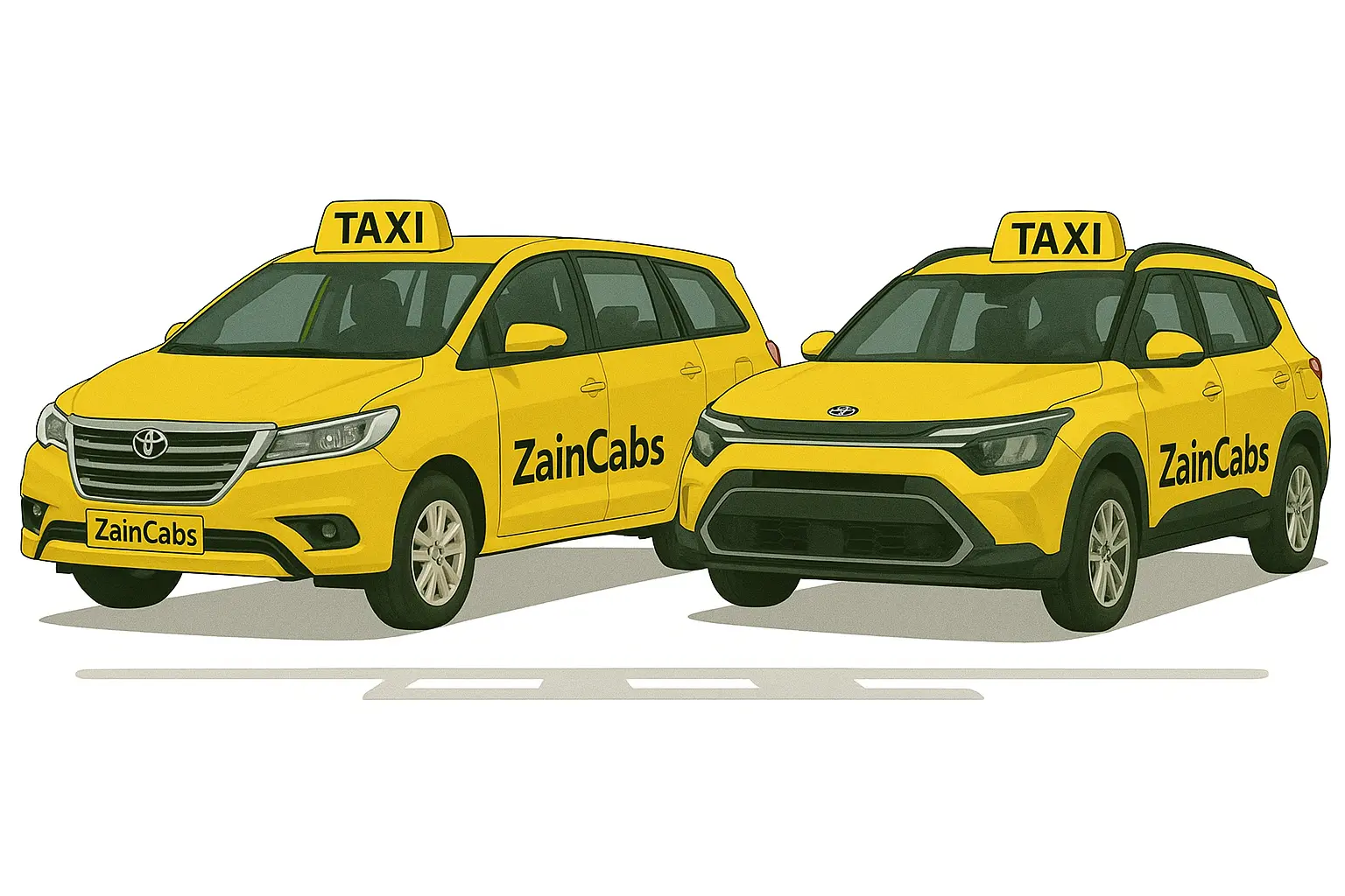 Zain Cabs-Innova-Kia-Carens